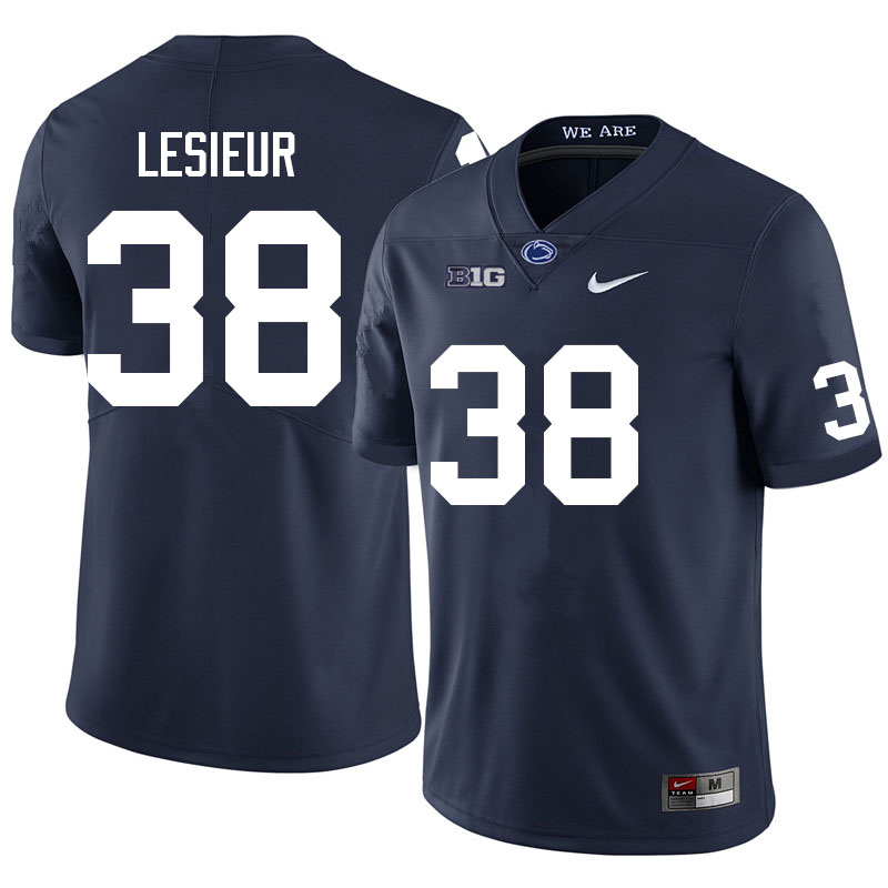 Men #38 Frederik Lesieur Penn State Nittany Lions College Football Jerseys Sale-Navy - Click Image to Close